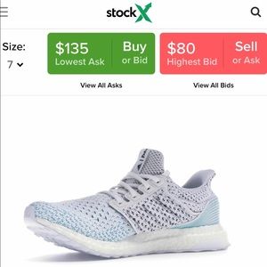 adidas Ultra Boost Clima Parley White Blue 6.5M/8F